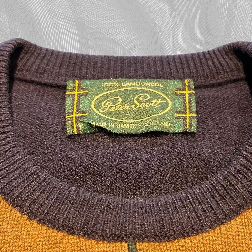 Oak Brook x Carnegie Mellon University Upcycled Tartan Plaid Sweater Size XXL